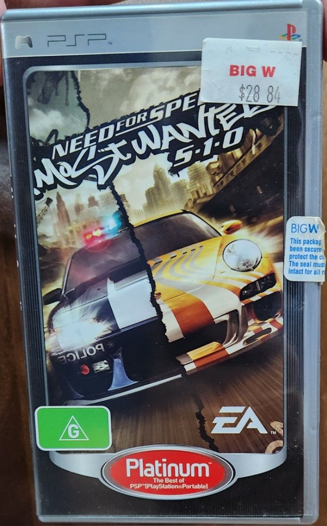 PSP Need for Speed Most Wanted, Video Gaming, Video Games, PlayStation ...