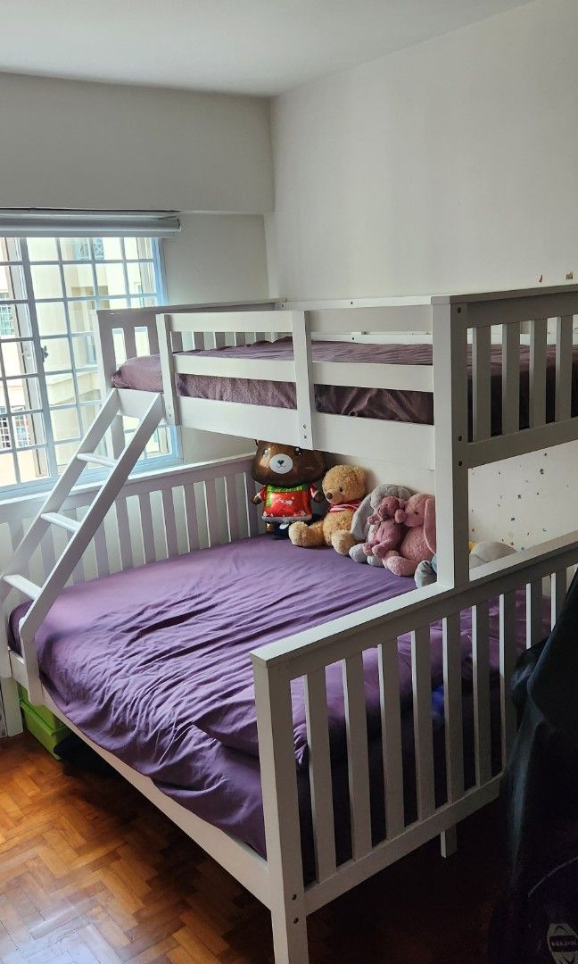Queen sinle Bunk Bed Furniture Home Living Furniture Bed