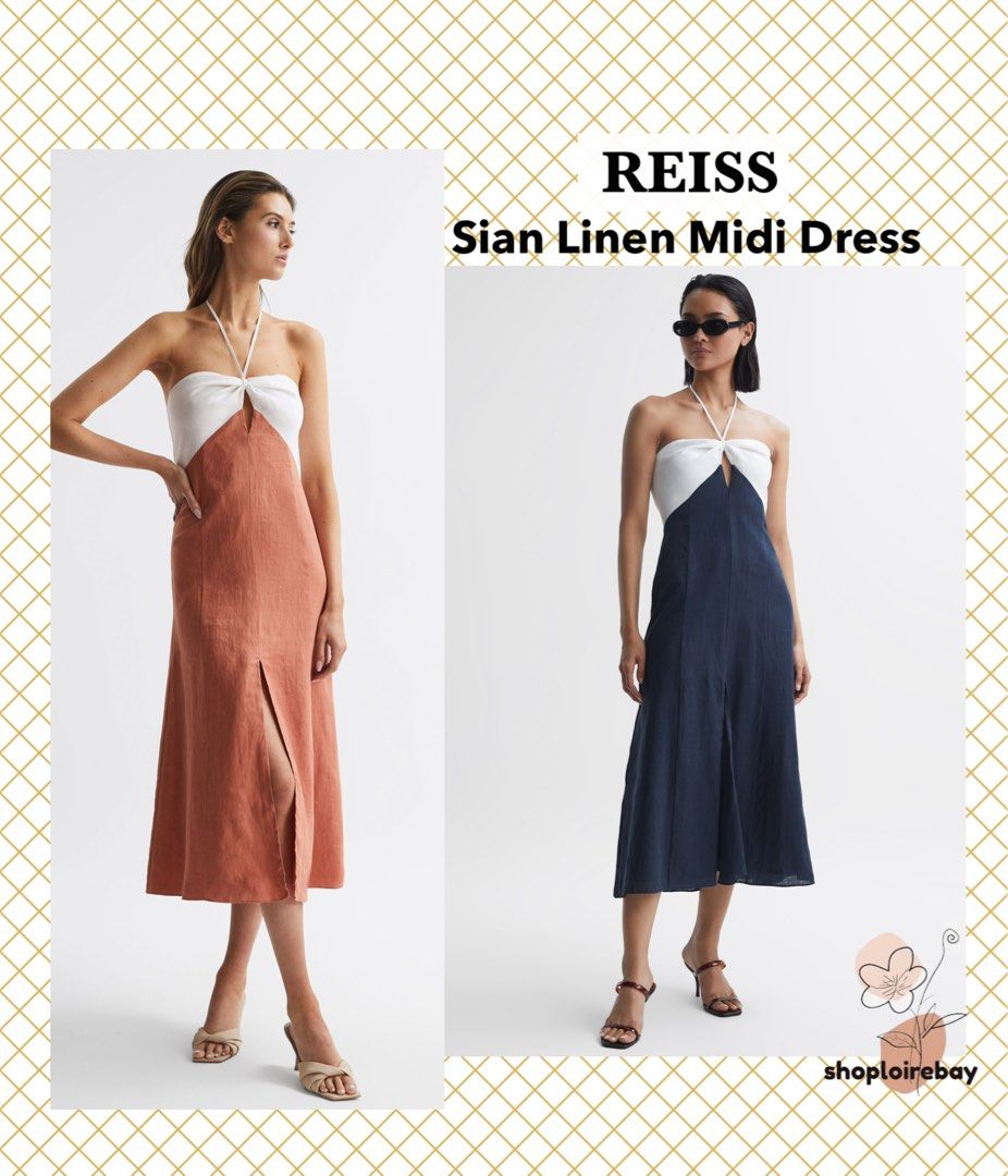 Reiss rust dress on sale