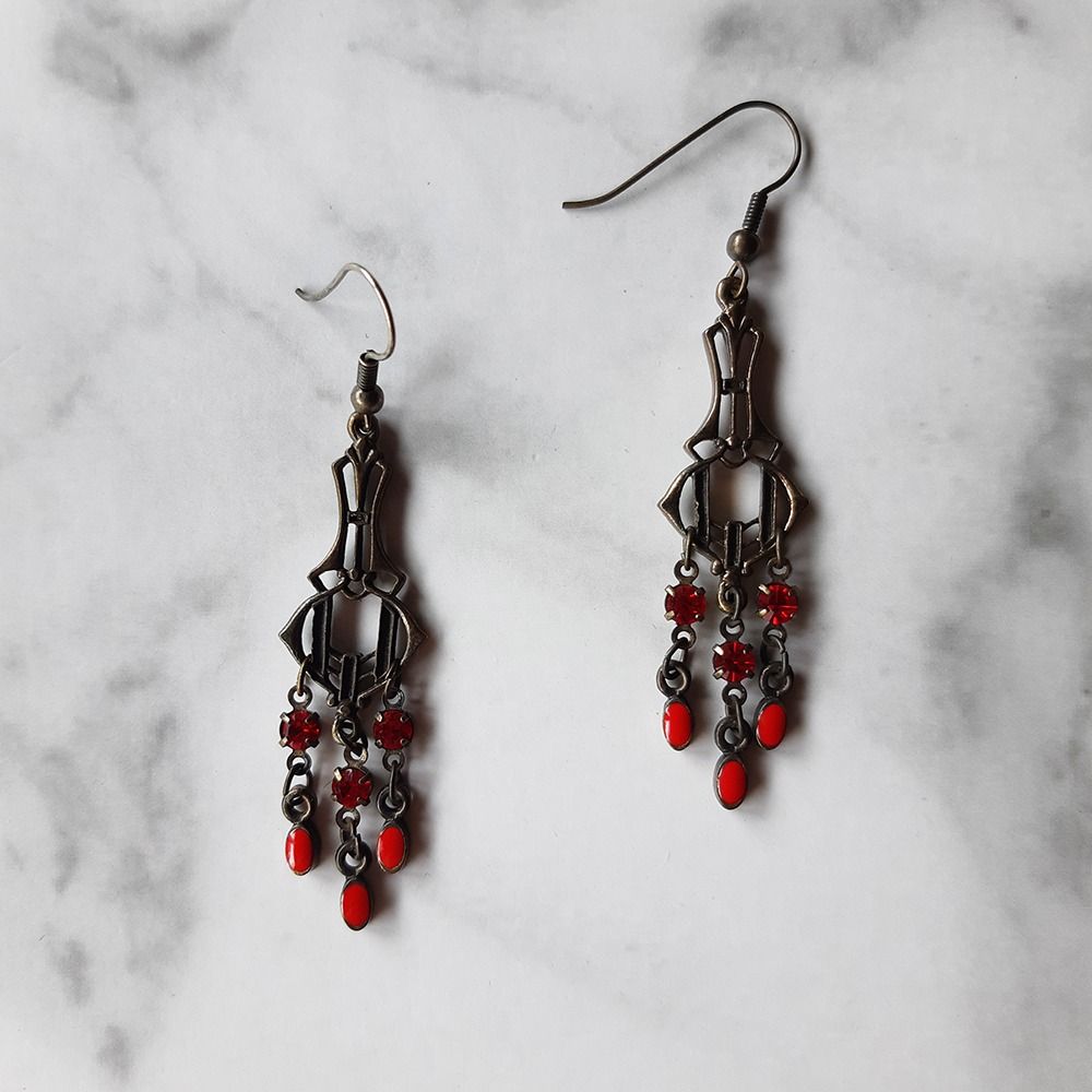 Metal outlet brand earrings