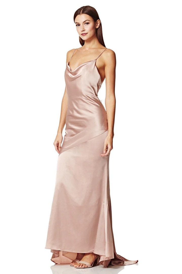 Jarlo roxanne on sale satin gown