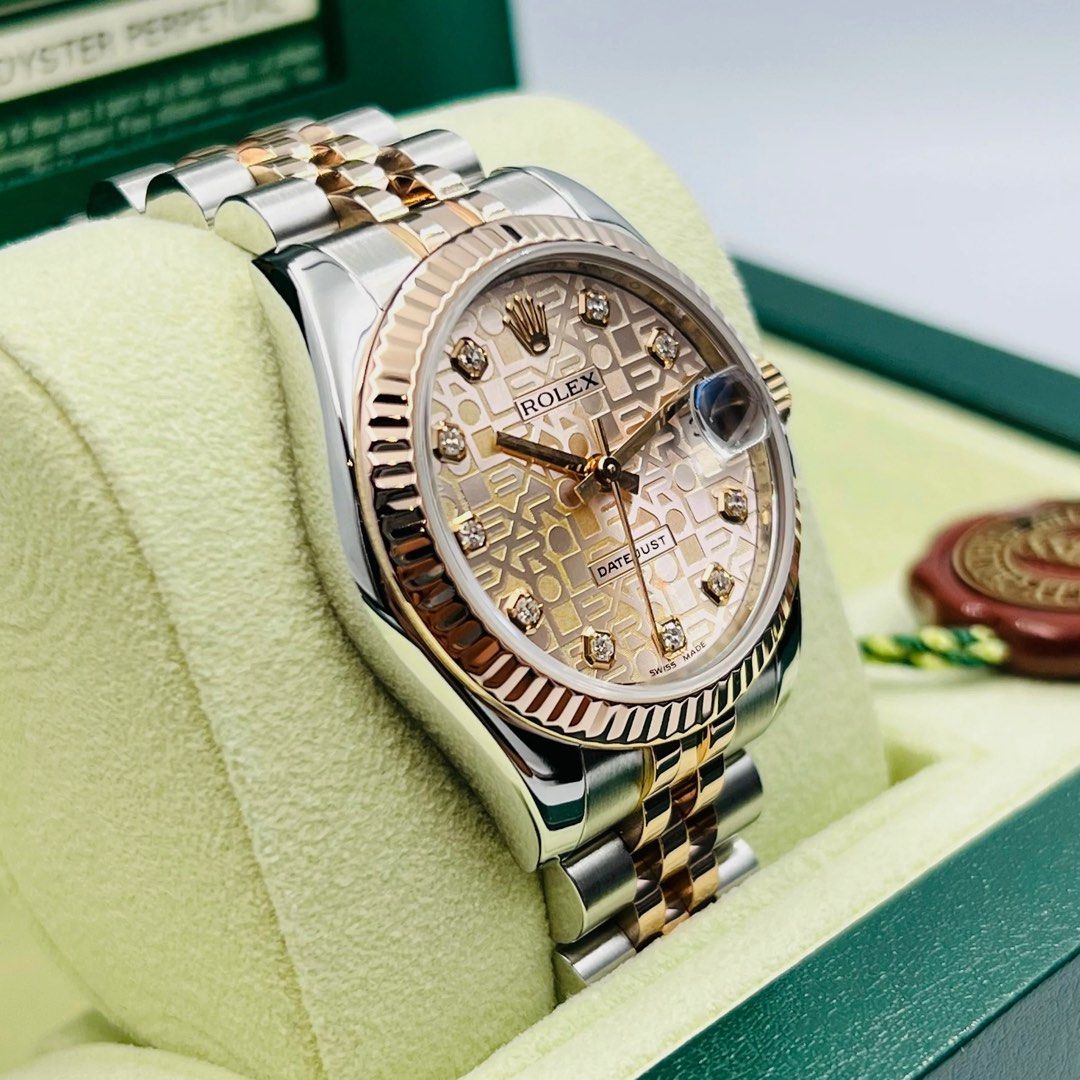 Rolex Datejust 31mm Pink 10 Diamonds Everose Jubilee 178271 2008