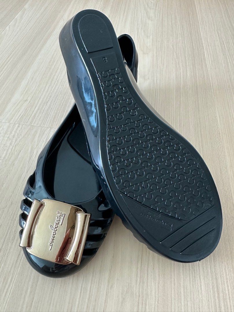 Replica salvatore top ferragamo jelly shoes