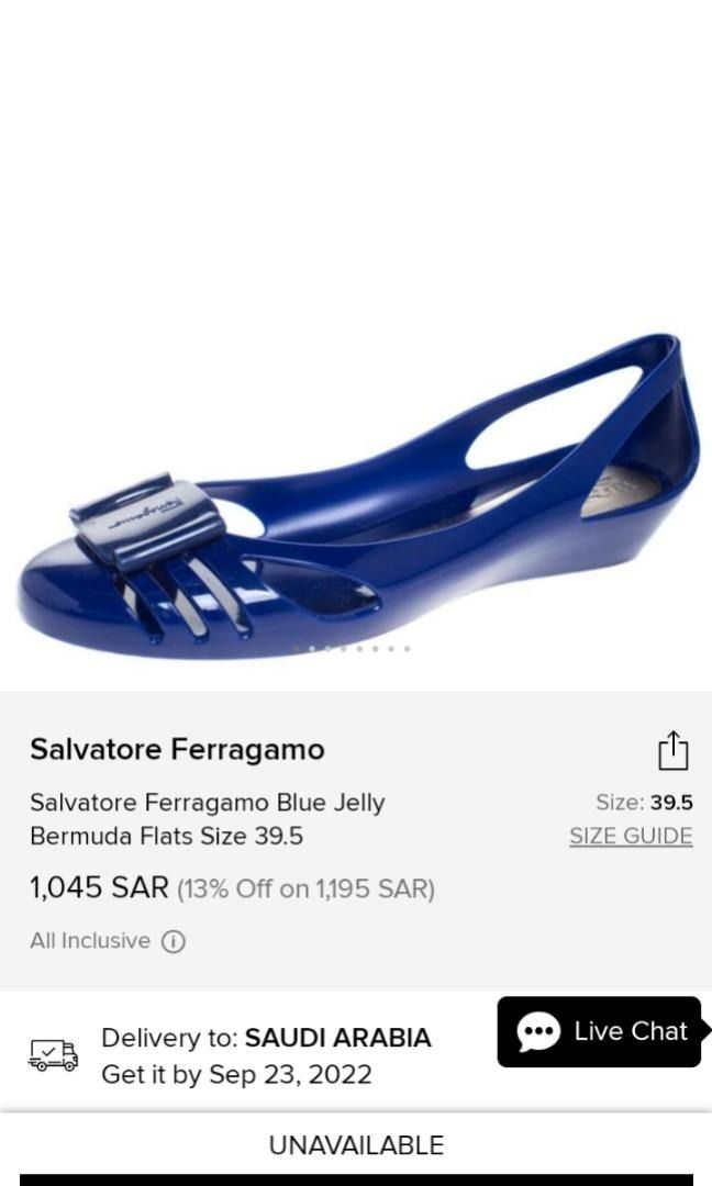 Salvatore ferragamo jelly shoes size guide top