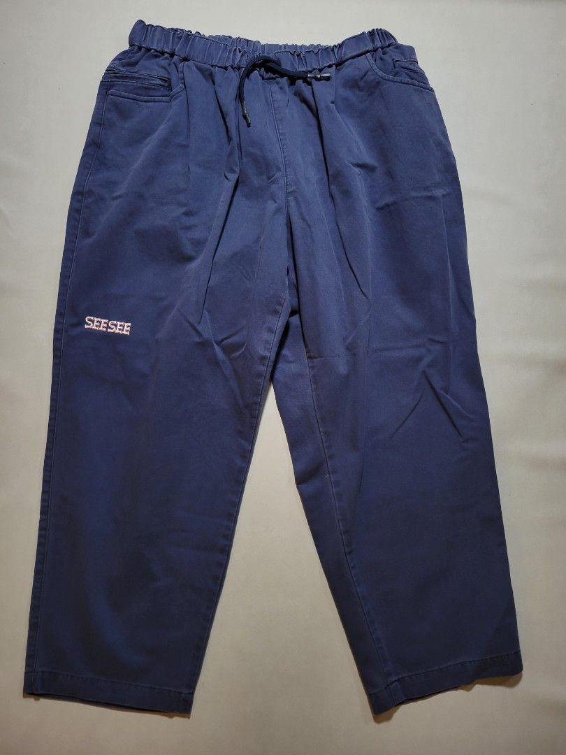 23SS SEESEE WIDE NYLON PANTS NAVY XL-