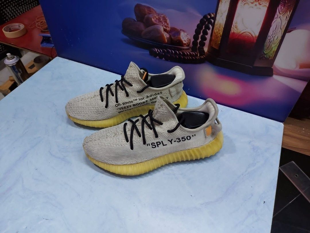 Sepatu Adidas Yeezy 350 V2 X off White size 41 Fesyen Pria