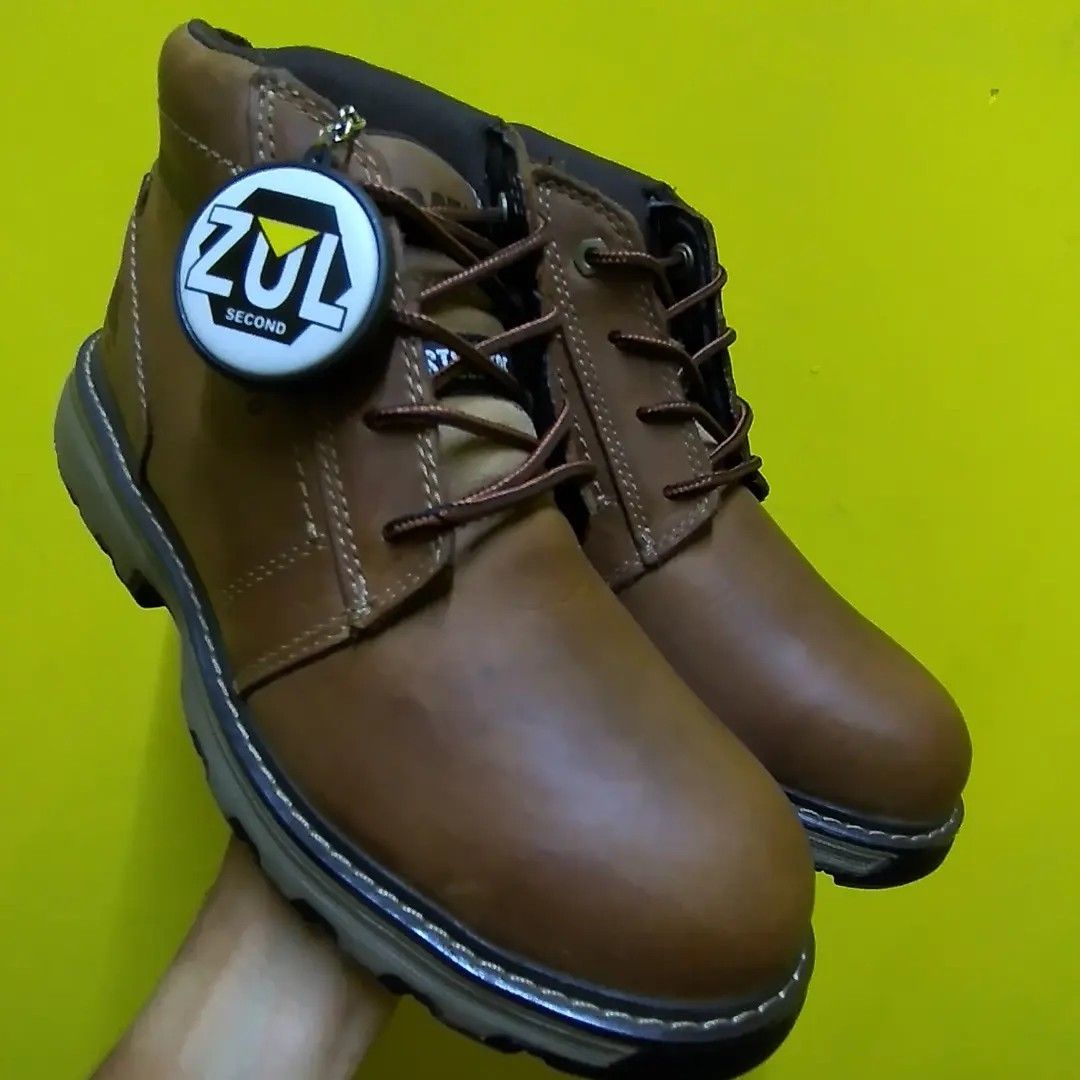 Sepatu Safety Caterpillar Parker St Fesyen Pria Sepatu Sepatu Boot Di Carousell