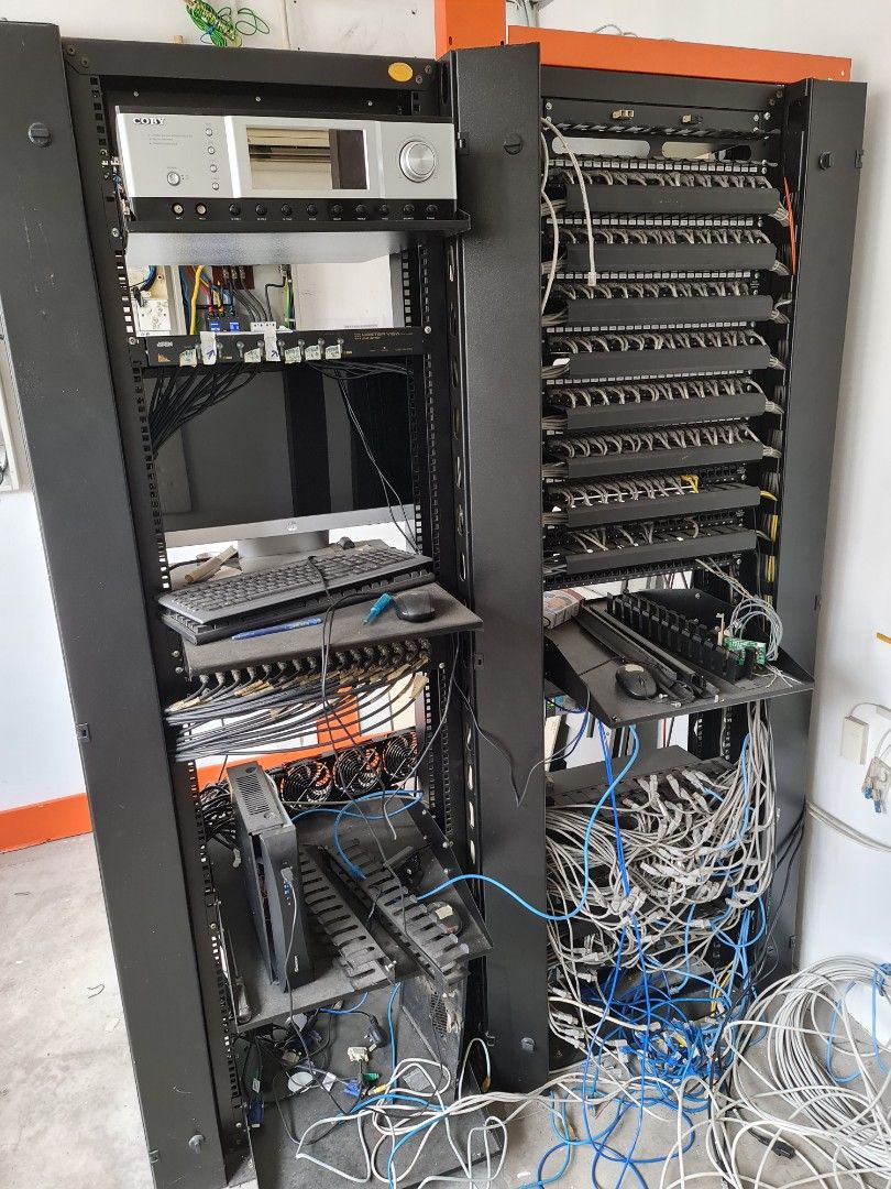 Server rack, Computers & Tech, Office & Business Technology on Carousell