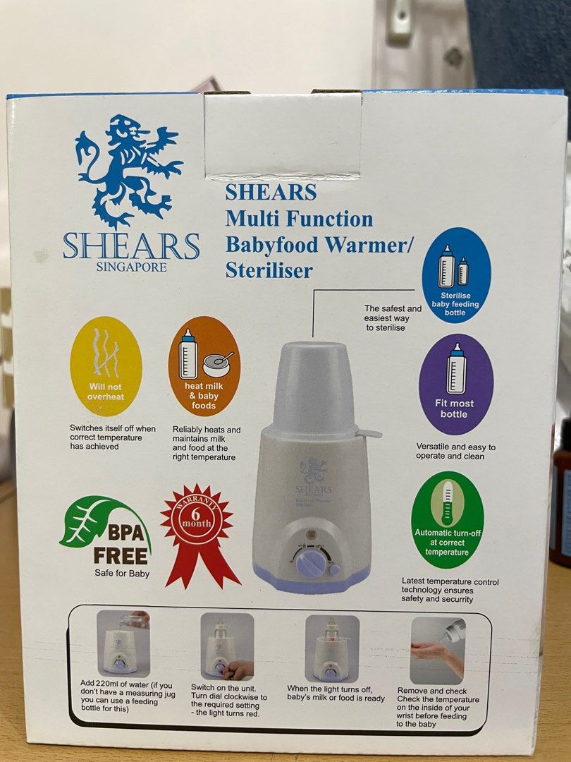 Shears bottle warmer, Babies & Kids, Nursing & Feeding, Breastfeeding