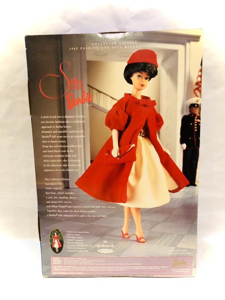 Silken Flame Barbie 1998 1962 Reproduction Barbie Black