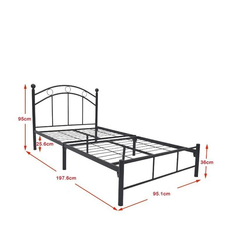 Single Super Single Metal Bed Frame, Furniture & Home Living