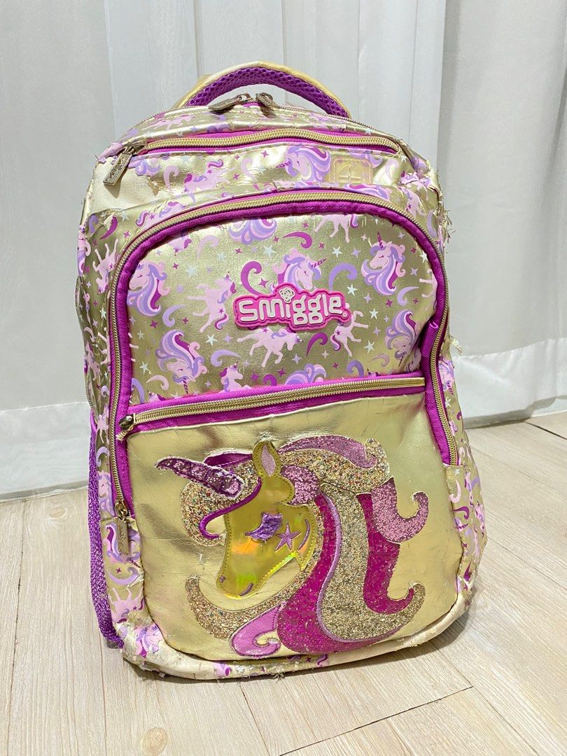 Smiggle online gold bag
