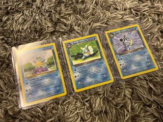 Squirtle Dark Wartortle Dark Blastoise 2002 Set Pokemon Cards