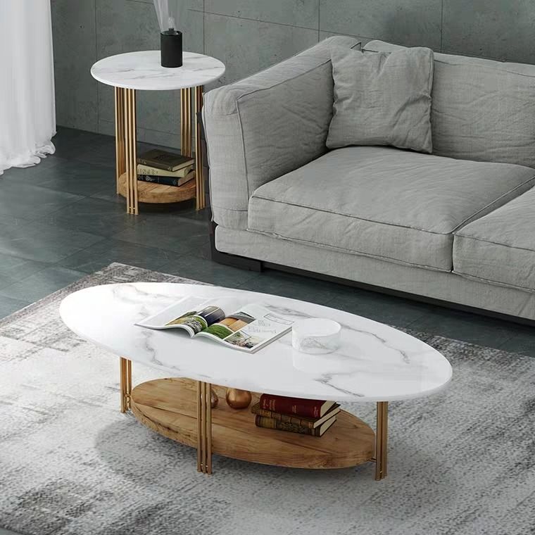 STERLING Modern Marble TV Console / Coffee Table, Furniture & Home