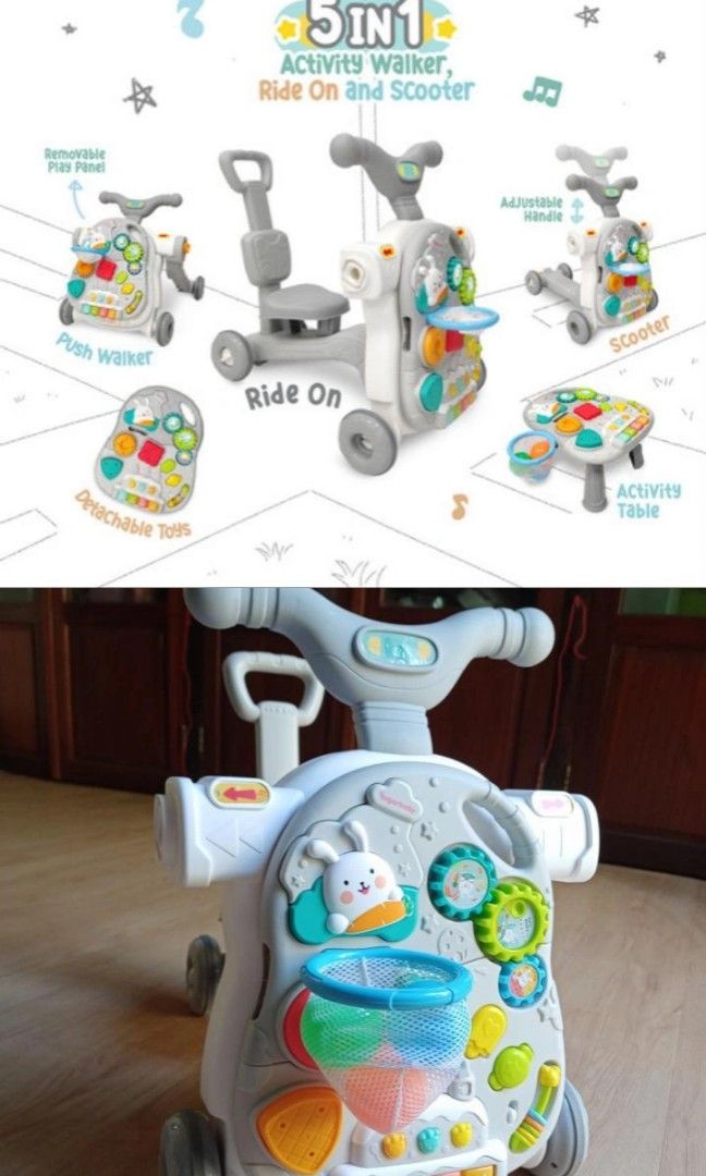 Sugarbaby 5in1 Activity Walker Push Walker Baby Walker Preloved, Bayi