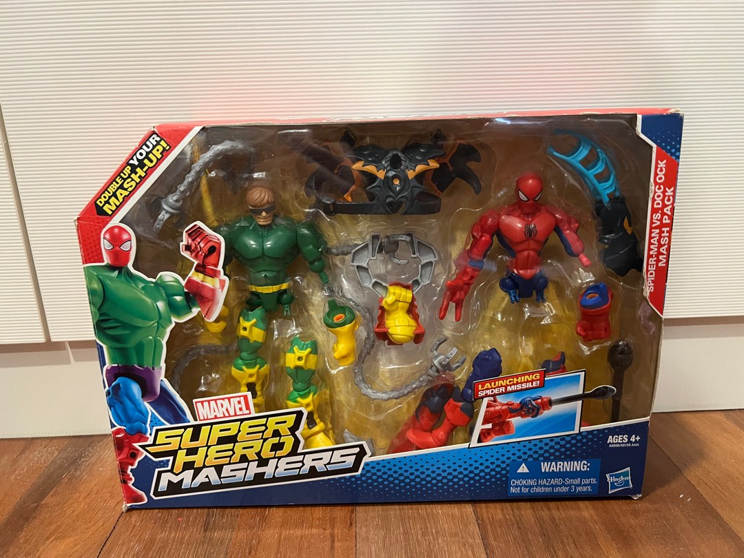 Super hero masher Spider-Man vs Doc Ock, Hobbies & Toys, Toys & Games on  Carousell