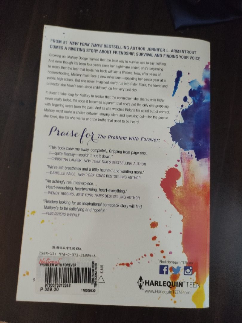 The Problem with Forever - Jennifer L. Armentrout (NEVER USED), Hobbies ...
