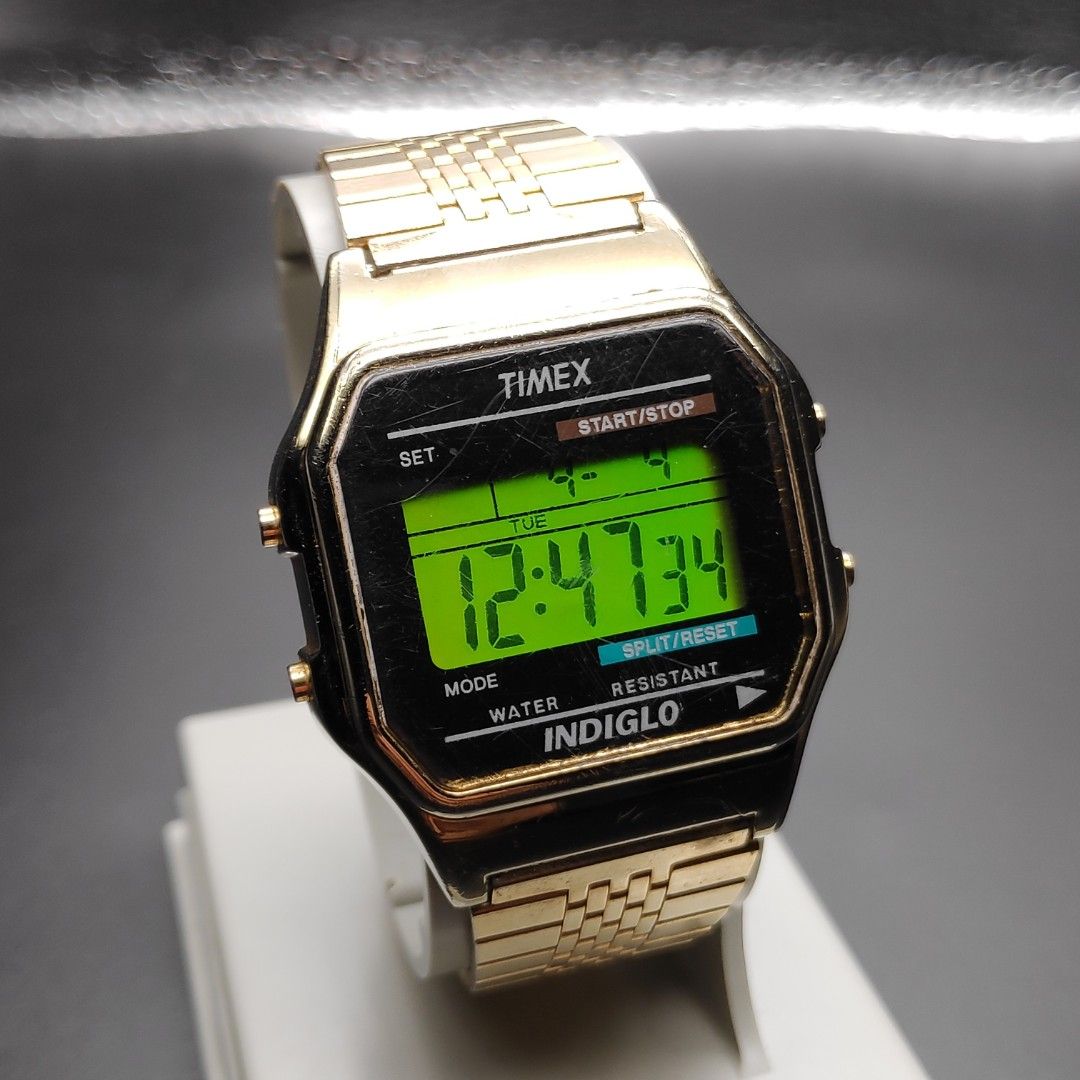 Timex digital indiglo watch store