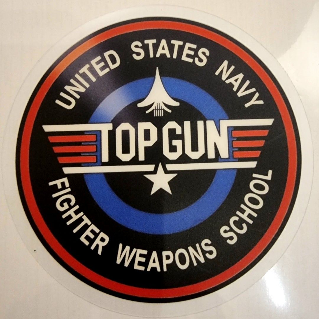 Top Gun US Navy Fighter Weapons School Car Decal, Hobbies & Toys