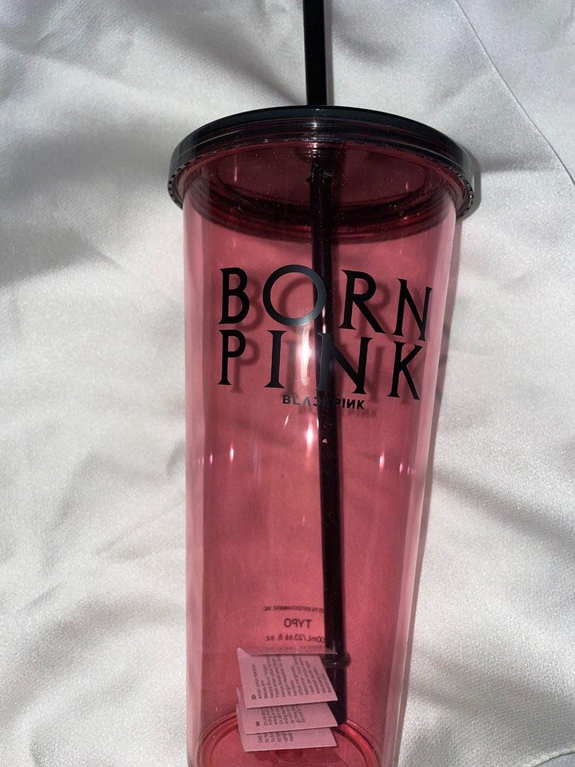 Typo X Blackpink Tumbler in born pink, Furniture & Home Living