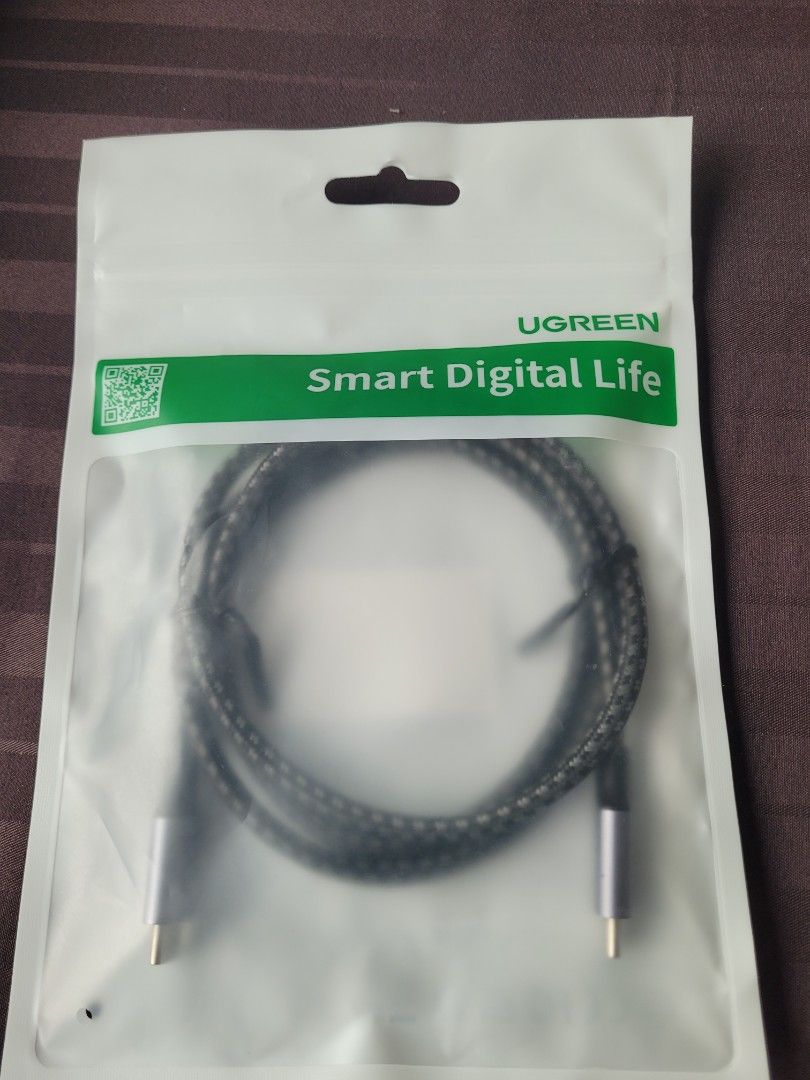 Ugreen USB Type C to C fast charging 60W cable, Computers & Tech, Parts ...