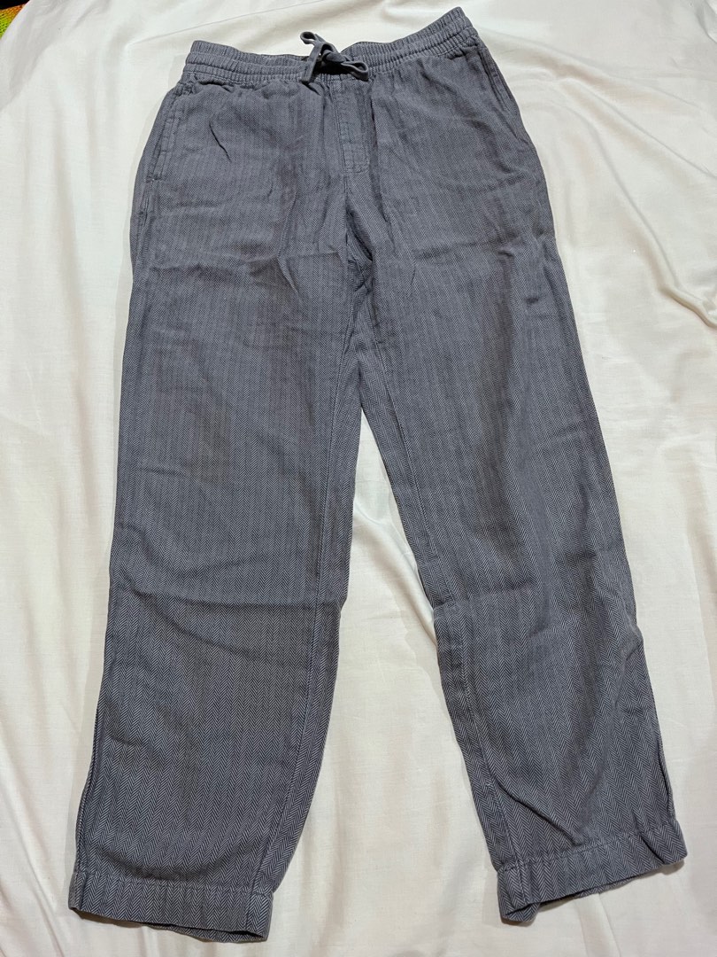 Uniqlo Stripes Gray Pants, Women's Fashion, Bottoms, Other Bottoms on ...