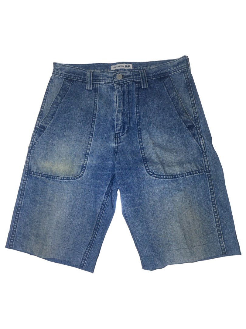 UNIQLO X JW ANDERSON BAGGY SHORT JEANS / JORTS on Carousell