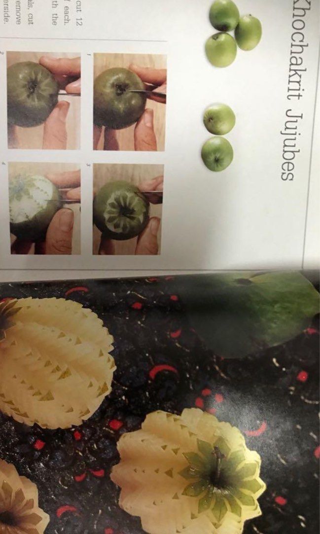 Vegetable and fruits carving book, Hobbies & Toys, Books & Magazines