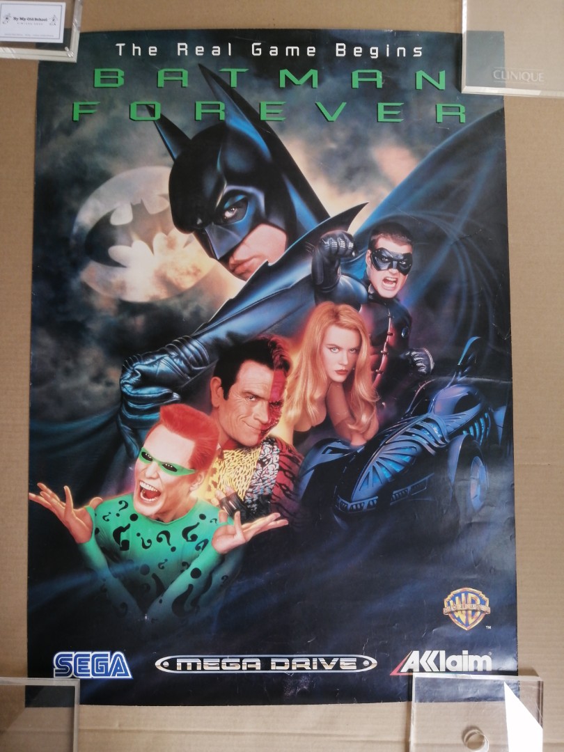Vintage Batman Forever Sega Mega Drive Poster, Hobbies & Toys, Memorabilia  & Collectibles, Vintage Collectibles on Carousell