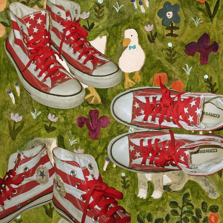 Converse destroyed flag on sale