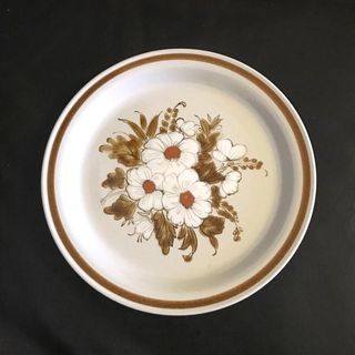 Vintage Mountain Wood stoneware dried flowers design Japan