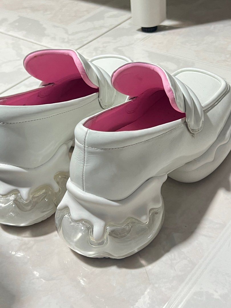 White colour loafers Women s Fashion Footwear Loafers on Carousell