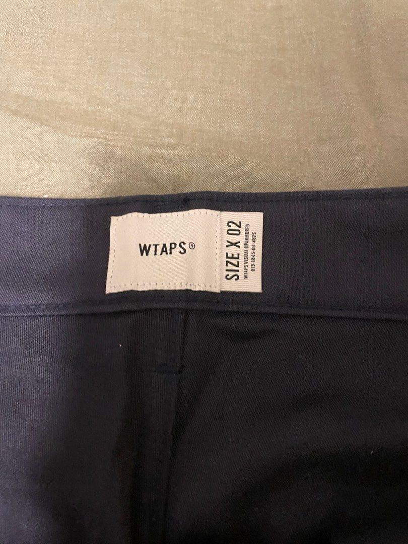 Wtaps Navy Pants Size 02, 男裝, 褲＆半截裙, 長褲- Carousell
