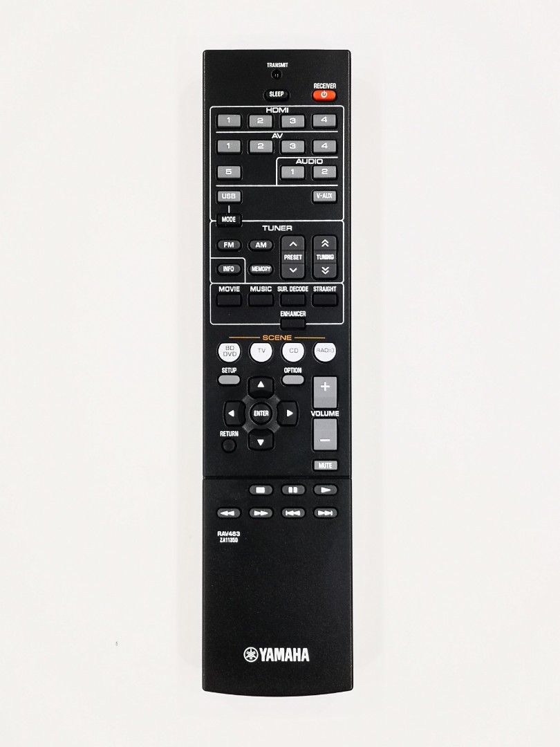 Genuine Yamaha RAS5 WV50010 Amplifier Remote Control - Brand New OEM