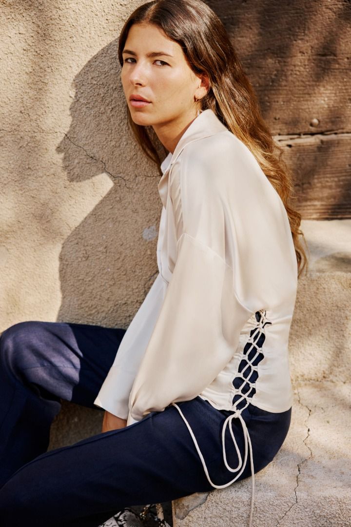 Zara tailored satin shirt Clearance