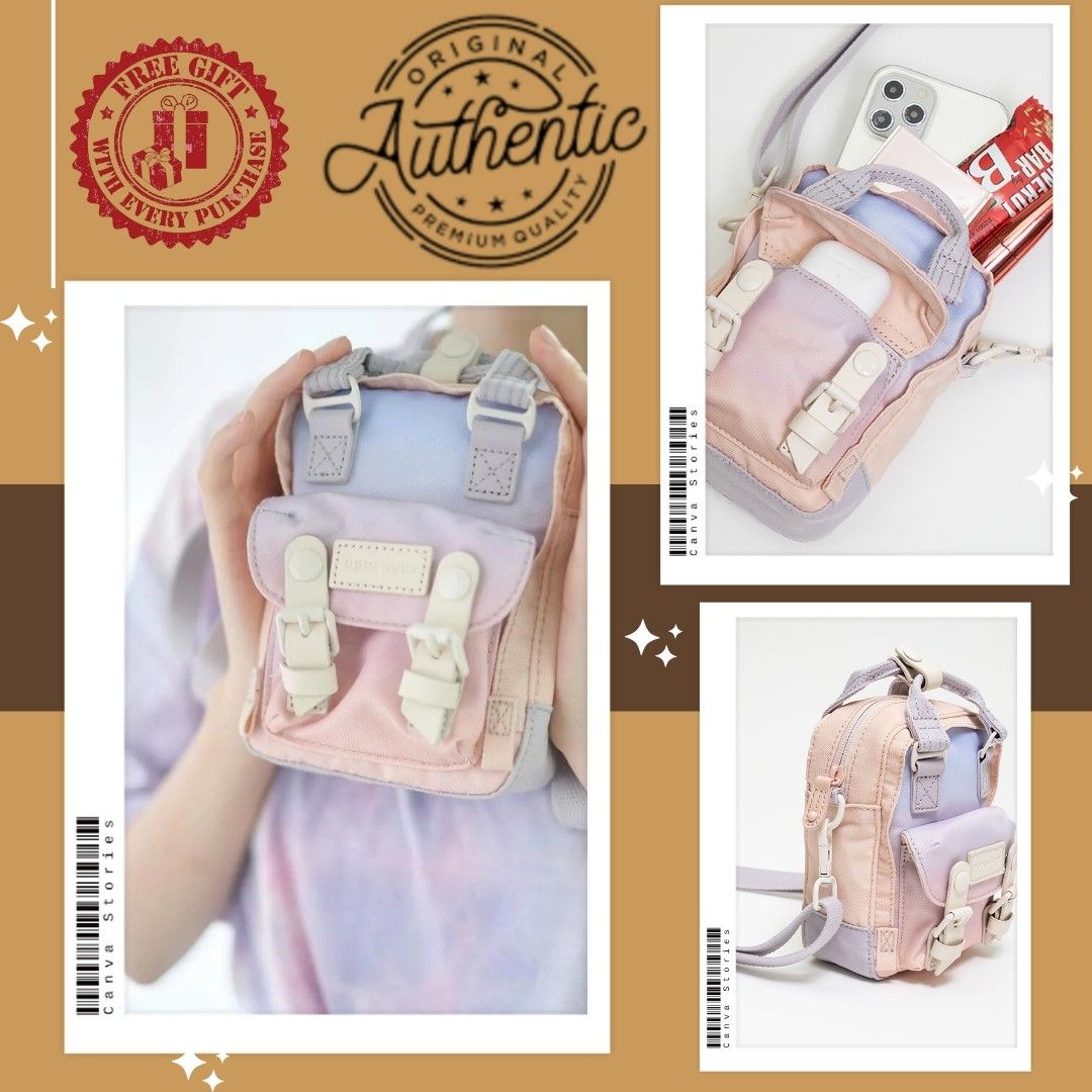 100 AUTHENTIC Doughnut Macaroon Tiny Sky Series Sunrise Crossbody Bag
