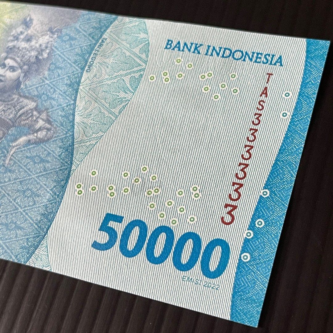 2022 INDONESIA 50,000 50000 RUPIAH TAS 333333 P-167 UNC > DR. H ...
