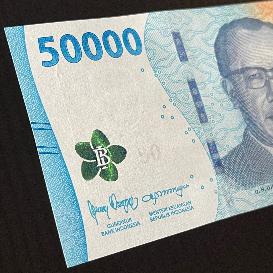 2022 INDONESIA 50,000 50000 RUPIAH TAS 333333 P-167 UNC > DR. H ...