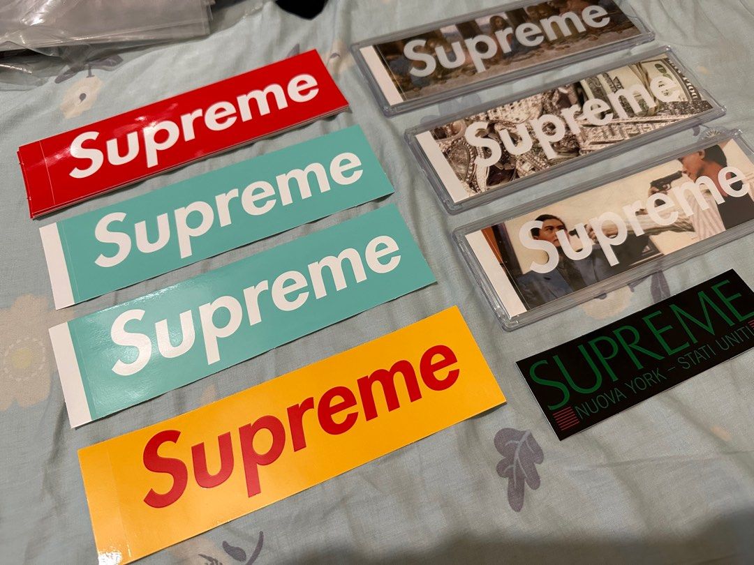 23SS 洛杉磯限定Supreme LA West Hollywood box logo sticker tiffany