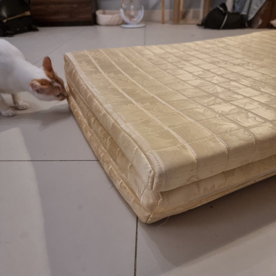 2nd hand foldable mattress as shown in photo, Furniture & Home Living, Furniture, Bed Frames