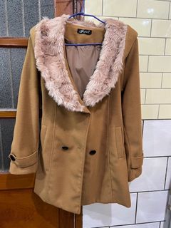 冬季出清 代售 快速出貨 近全新 保暖 卡其 大地 百搭 大衣  外套 coat