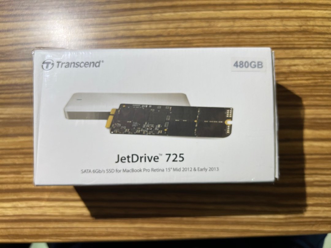 創見內接式固態硬碟JetDrive 725 480GB #23愛地球, 電腦及科技產品