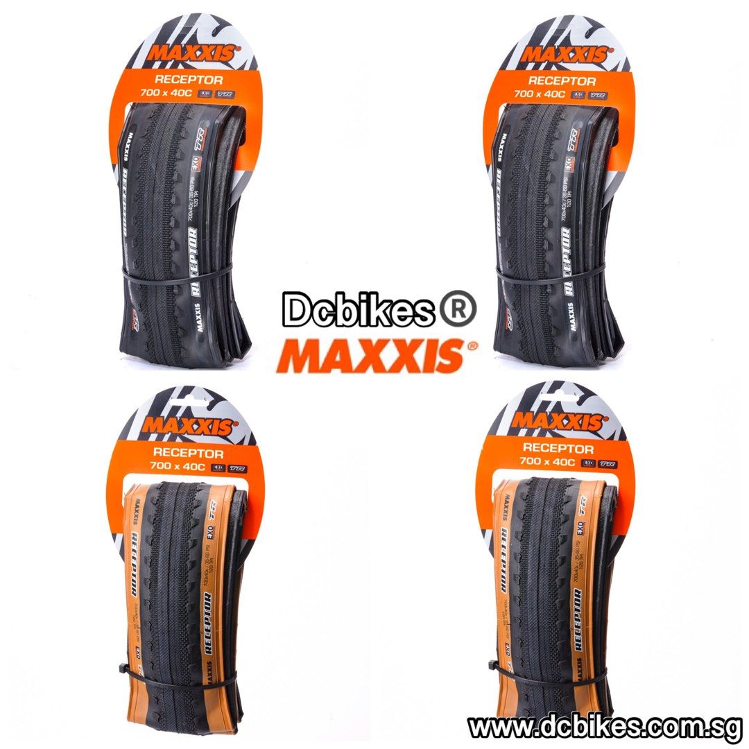 Maxxis 29 X 1.5 Receptor 700 X 40c Gravel Black Skinwall Brown EXO TR Folding Tyres Etrto 40 622 Dcbikes Tan Walls PRICE FOR 2 TIRES