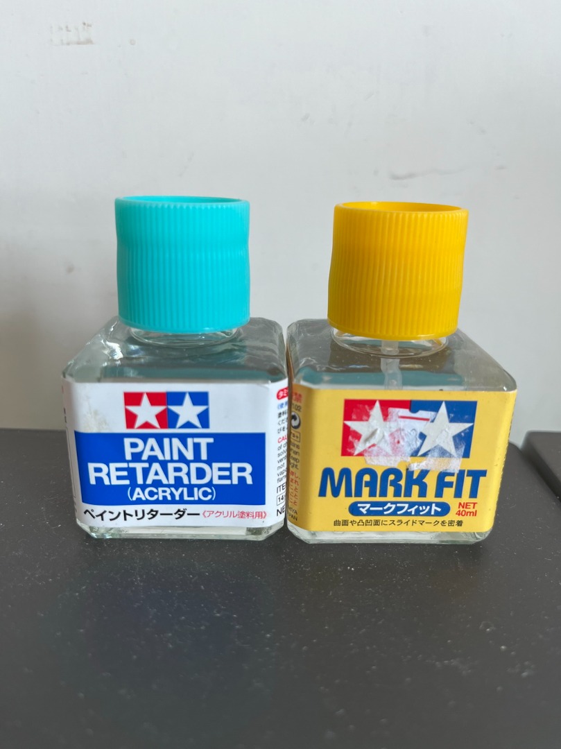 雙星 田宮 Tamiya 模型油 Paint Retarder + 水貼膠水, 興趣及遊戲, 手作＆自家設計, 文具及工藝 畫作及印刷品
