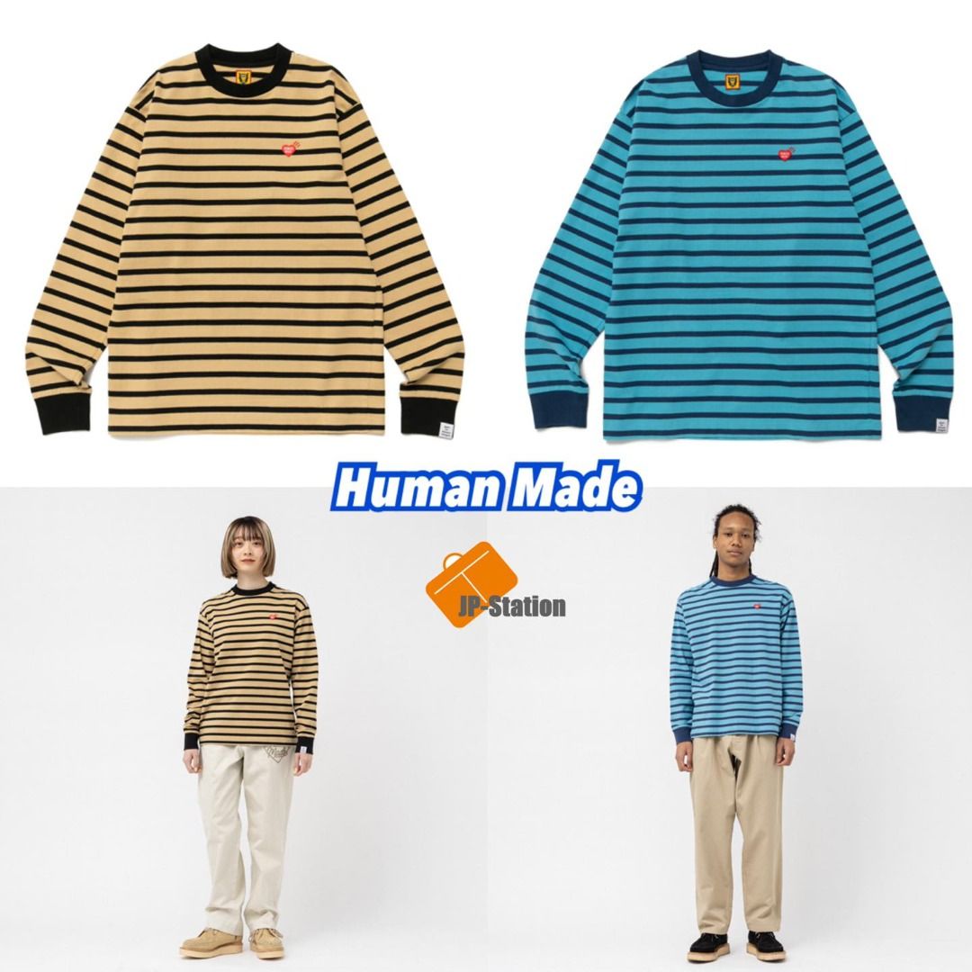 新品未開封】HUMAN MADE Striped L/S T-Shirt L-