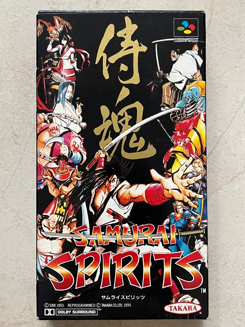 日版 SFC SNK TAKARA SAMURAI SPIRITS 侍魂 侍日本大活劇 街機移植經典格鬥遊戲, 電子遊戲, 電子遊戲 ...