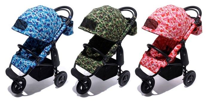 A BATHING APE® x AIRBUGGY 嬰兒車, 兒童＆孕婦用品, 外出用品, 外出 