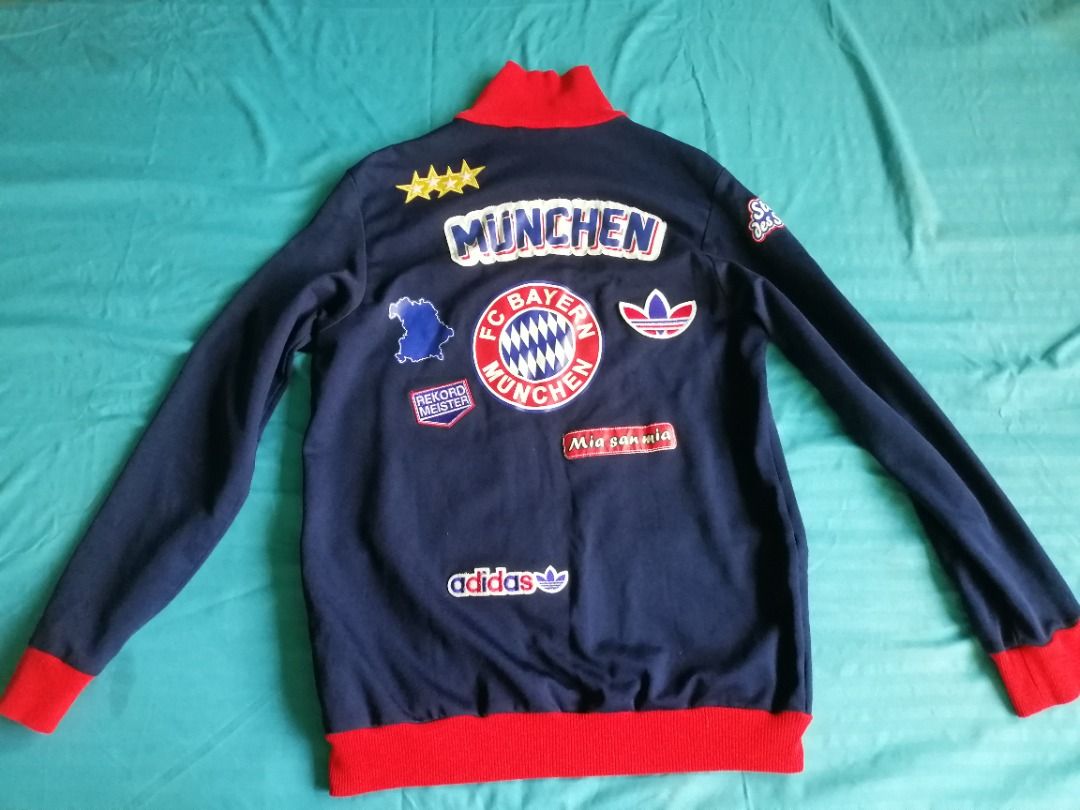 Adidas Bayern Munich Patch Jacket (Category: Coats, Jackets and Outerwear) located in Marikina City. Submitted by jbysy (Listing ID 1225105863, Image 2). Description: Adidas Bayern Munich Patch Jacket Size 100 as seen in the picture (probably Medium).