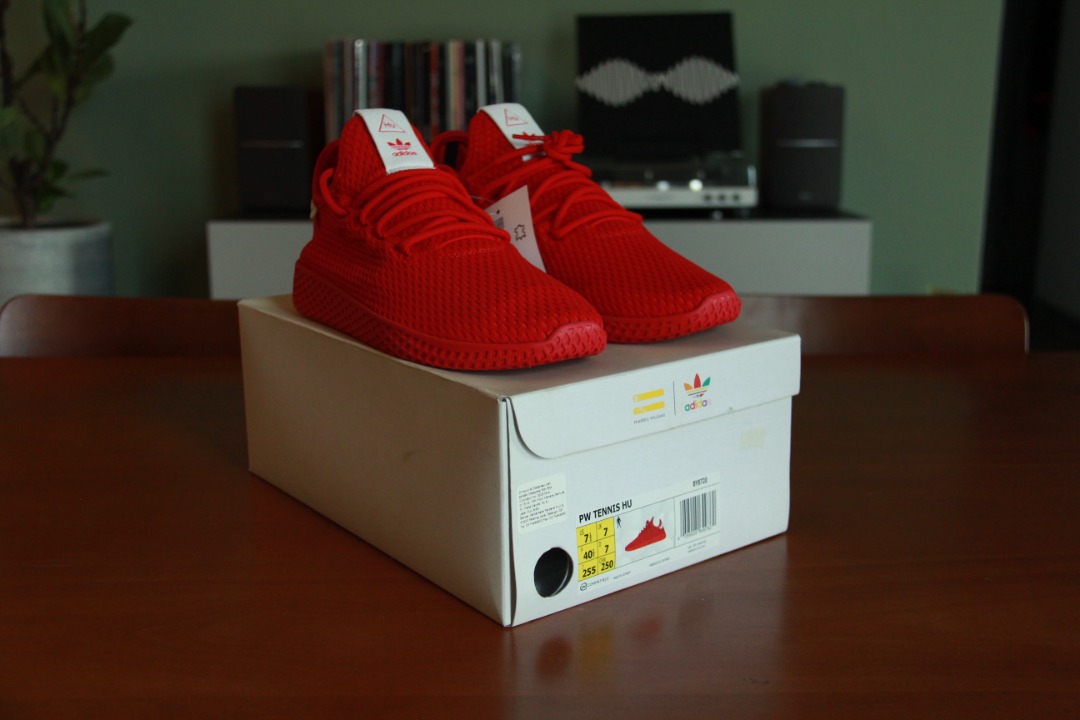 Adidas Pharrell Tennis Hu Men s Fashion Footwear Sneakers on