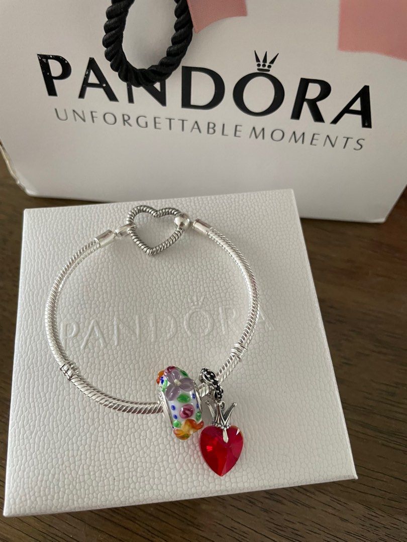 Pandora Moments Heart Closure Snake Chain Bracelet | Sterling silver |  Pandora US